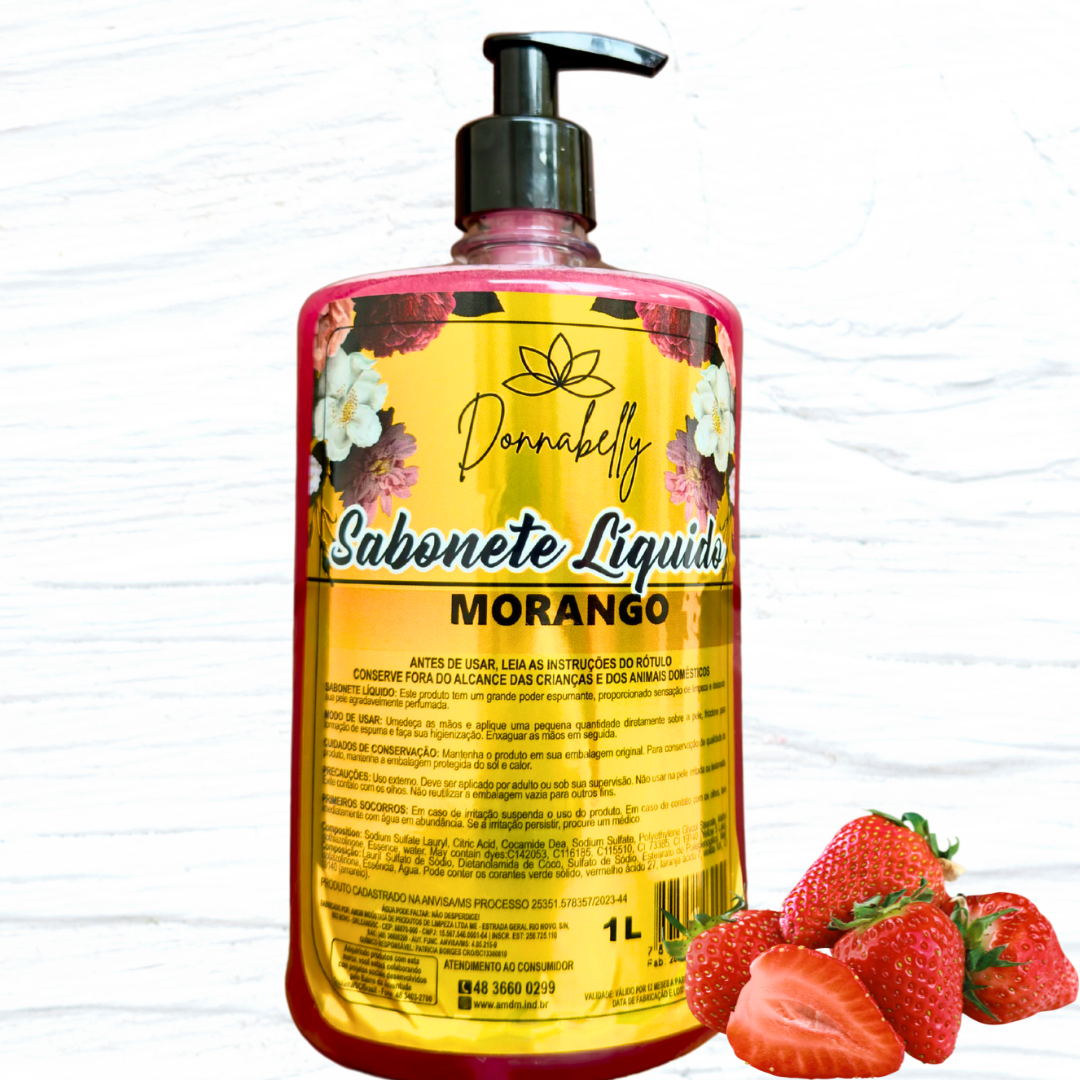 Sabonete Líquido Donnabelly Morango 1L D ...